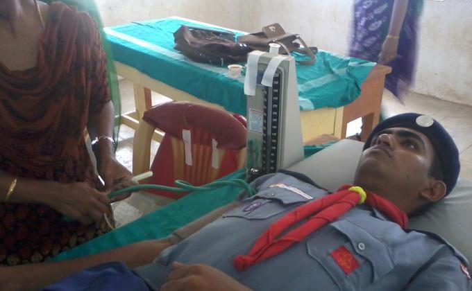 participated on blood donation camp as a donor& service at Kerala India