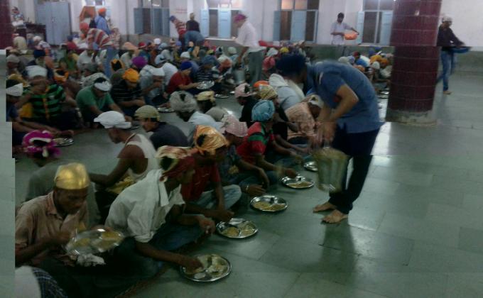 SERVICE IN GURUDWARA