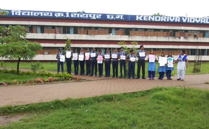 International Peace Day observed on 21st September 2014 at K. V. No.1 Raipur