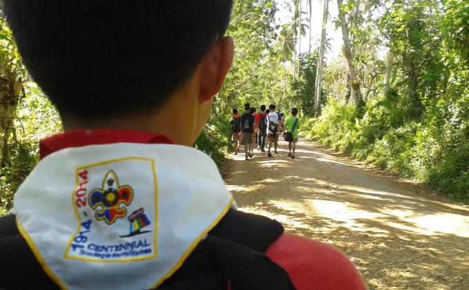 ANHS BSP-HIKING & CASSAVA PLANTING
