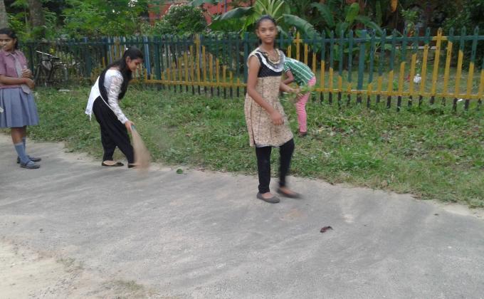 CLEANLINESS SERVICE ACTIVITIES  ORGANISED BY OFFICERS' COLONY GROUP MEMBERS..