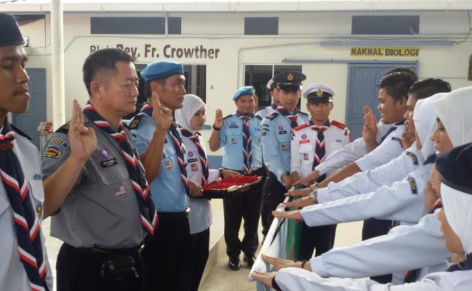 Majlis Penabalan Pengakap Kelana Penuh Daerah Tawau.