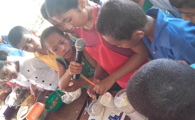 healthy foods at Drasa primary school