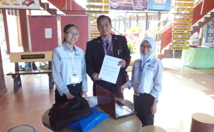 Taklimat MOP kepada semua guru dan pelajar SMK Jementah, Segamat, Johor.