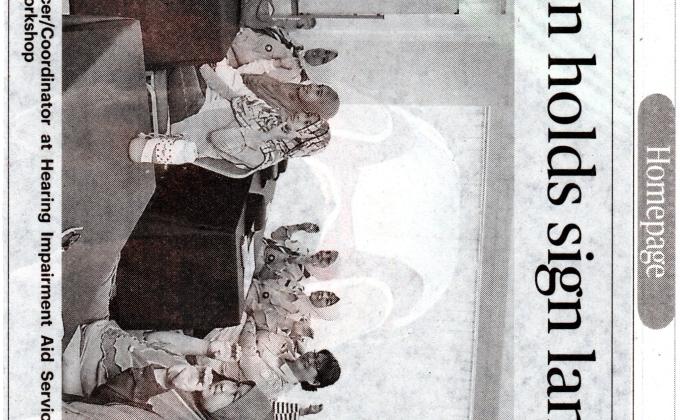 Sign laguage workshop