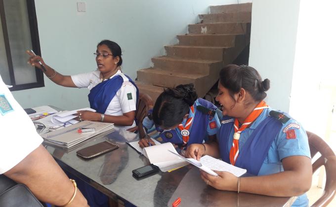 Service in Rajyapuraskar Guide &Scout Testing Camp 2018