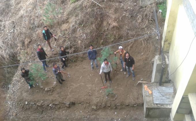 cleaning shabby site at college