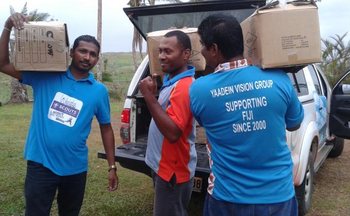 TC WINSTON VICTIMS GET HELP FROM SCOUTS IN FIJI