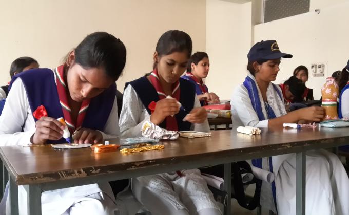 Creativity from waste material 