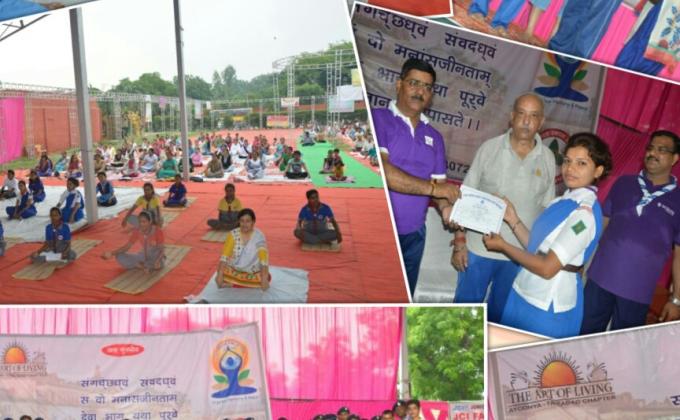 Clebration of international yoga day