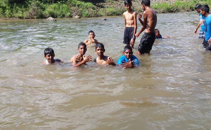 River Activity with Peace