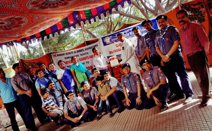 Blood donation and eye checkup Camp 