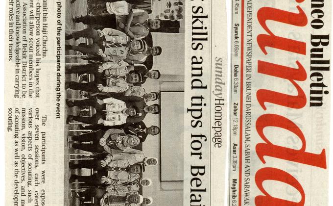 Scouting skills and tips for Belait Scout leaders