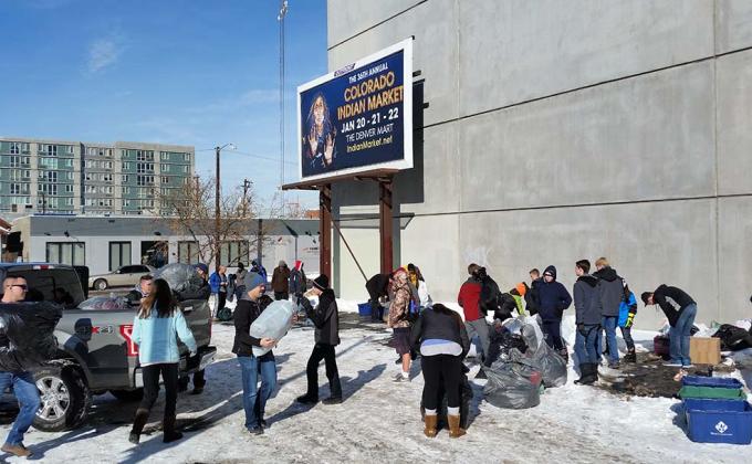 Clothing for the homeless of Denver Colorado