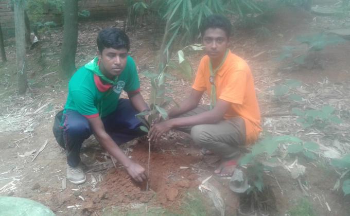 বৃক্ষরোপন ও স্যানিটেশন কার্যক্রম