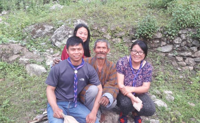 Community Based Scouting, Damphu Renders Basic Amentities to Disabled Man