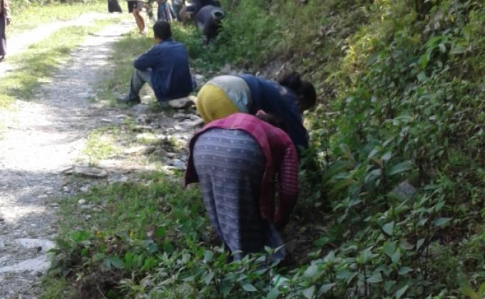 Cleaning Campaign at Jigme Village