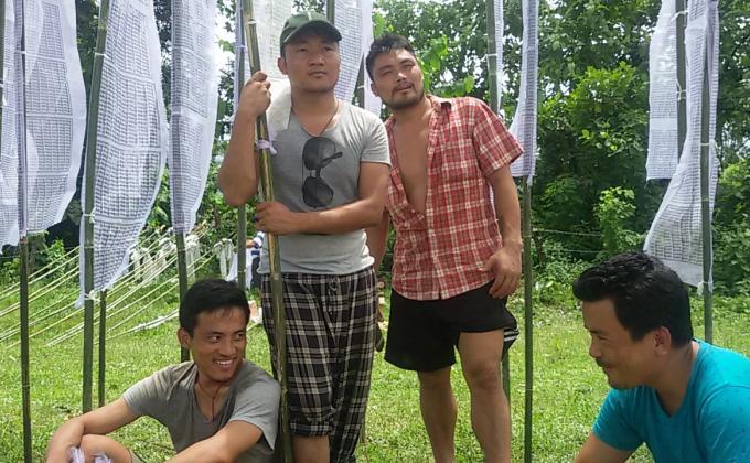 Prayer flag for wellbeing