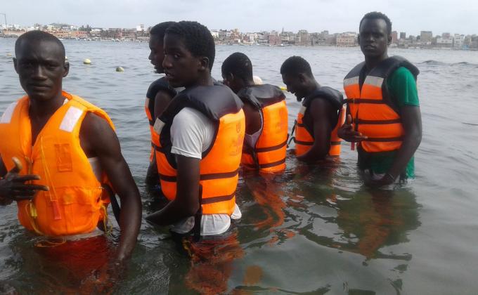 Projet badge de bois "Camps Nautiques"