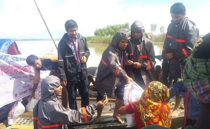 বন্যার্তদের পানি বিশুদ্ধকরণ প্রকল্প