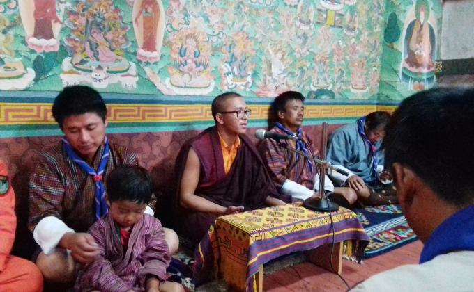 Spiritual retreat camp for Nachung scouts