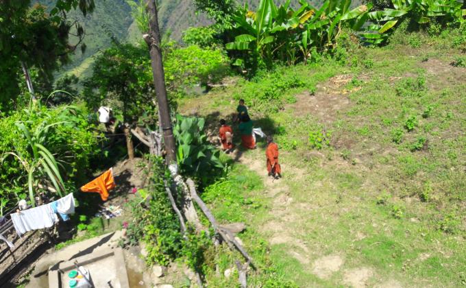 Cleaning campaign in two villages (Melongkhar and Chema Village)
