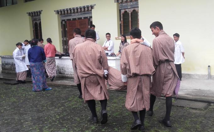 Earthquake mockdrill