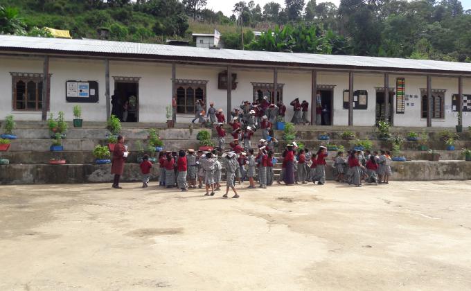 Earthquake mock drill