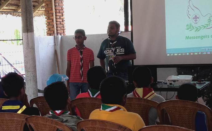 Promoting Messengers of Peace to Scouts at the 52nd Colombo Camporee