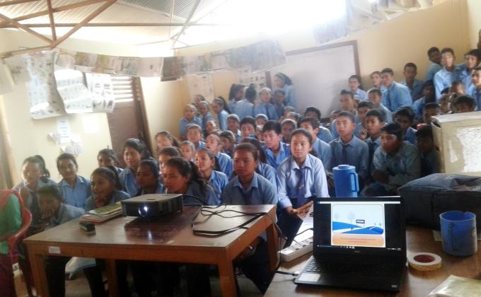 Exploring Messengers of Peace (MoP) in a remote village (Gelu, Ramechhap)