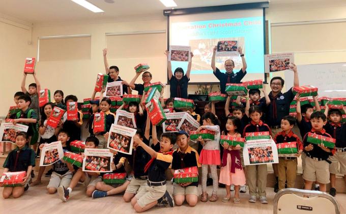 Operation Christmas Child Project for Buddha's Light Scouts Group Queensland