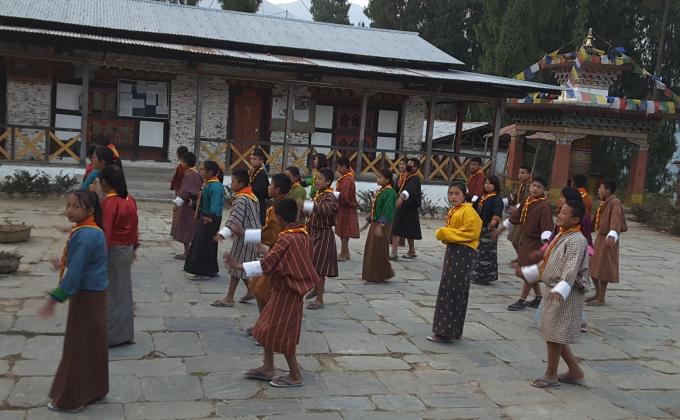 Scout dance practic