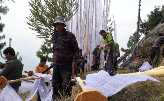 hosting of prayer flags