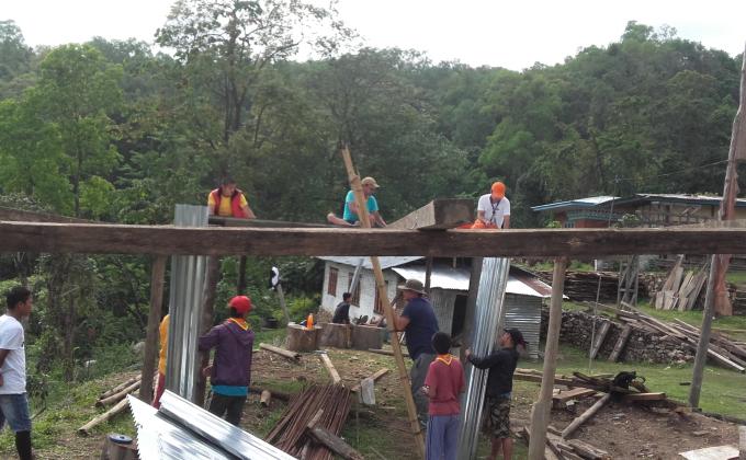 Service to monastery at Dorji Choling