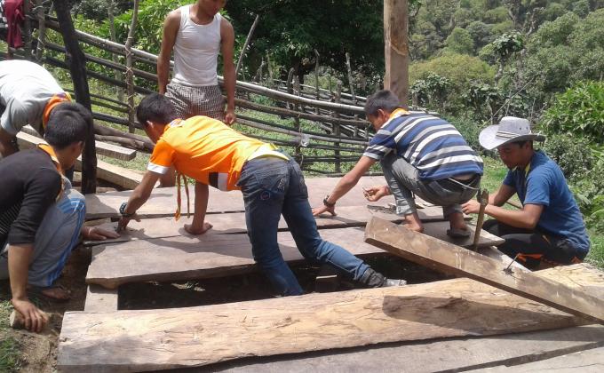 making a make shift house