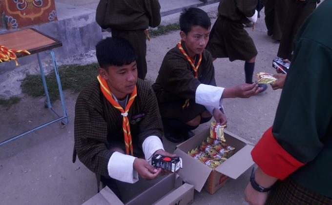 Offer refreshment to students