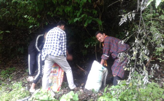 collecting black soil or top soil to plants trees tomorrow