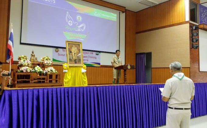The 4th "We Are One Project" Messengers of Peace Scout Training at school by Local Coordinators.