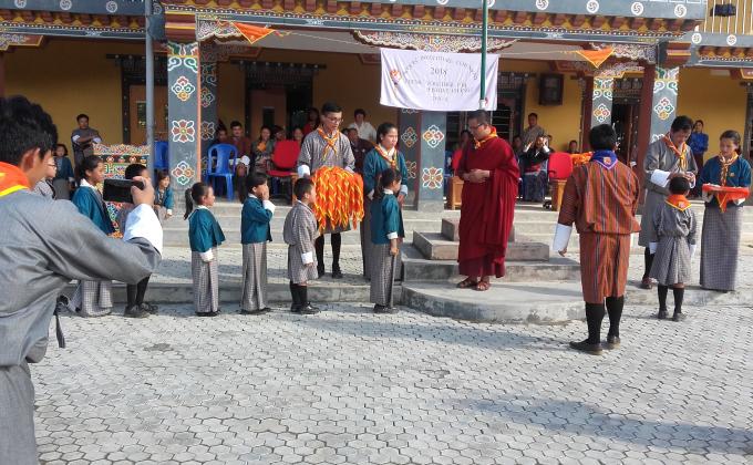 DruKjegang central school scouts' investiture