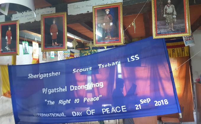 Preparation for international peace day celebration