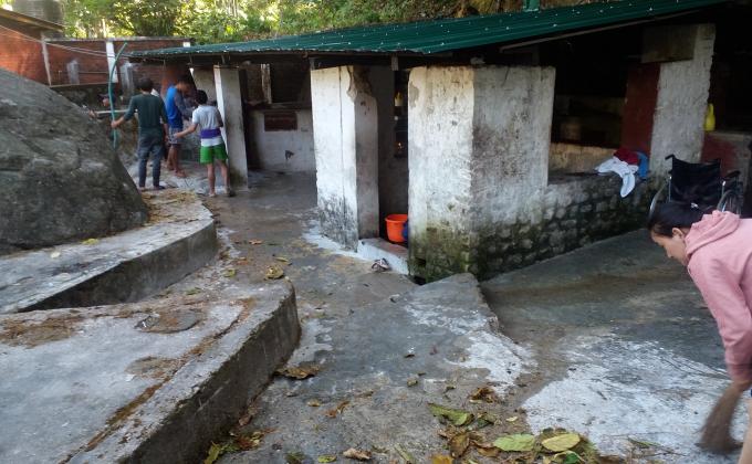 Tshha-chhu (hot-spring water) campus cleaning at Gelephu