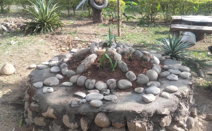 Preparing rock garden