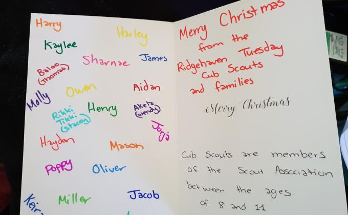 Cubs Care Packages Australian Soldiers