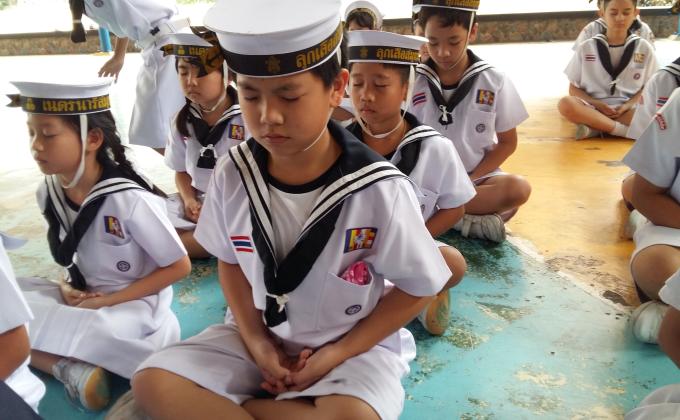 ลูกเสือฝึกสมาธิ