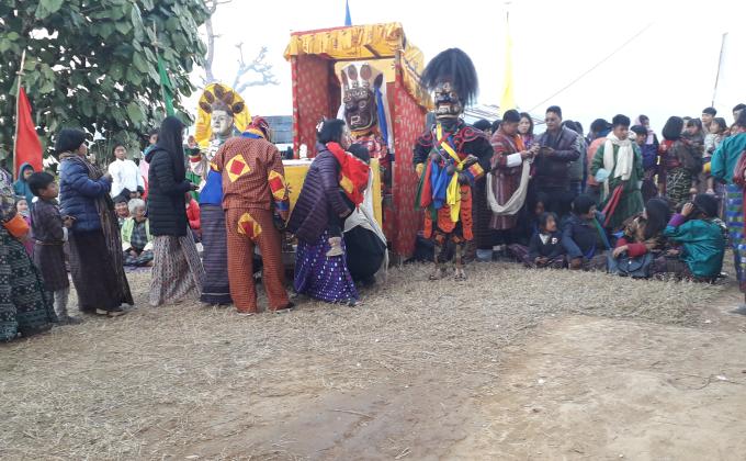 Participated  during local tshechu.