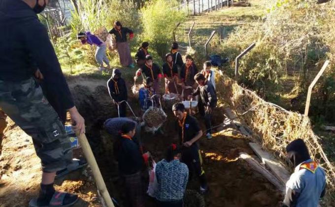 Service to community lhakhang construction 