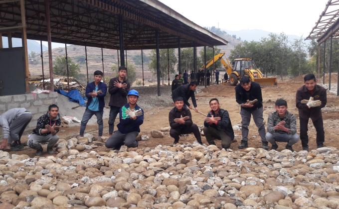 Laying stone project