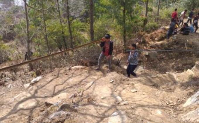 Helping hand by the scouts 