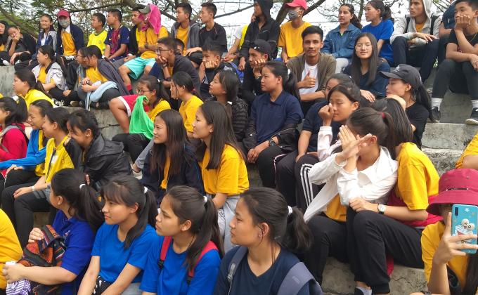 Inter level games tournament in school.