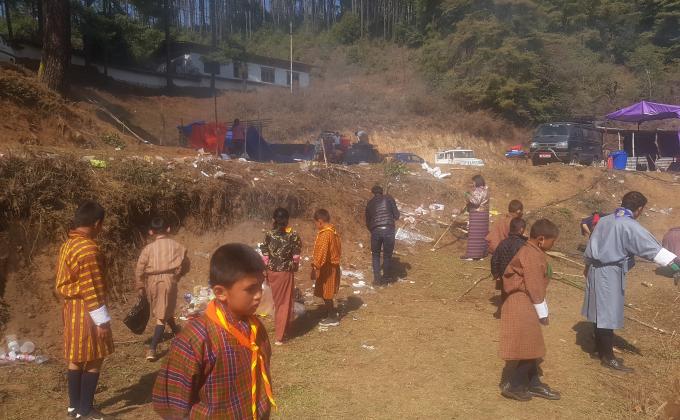 CBS and Scouts at Talo for Community service 